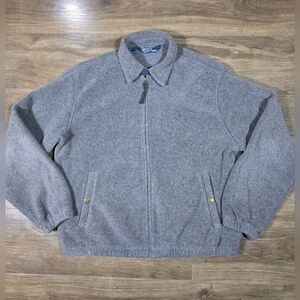 Polo By Ralph Lauren Men's Grey Zip Up Fleece Size L Polartec
